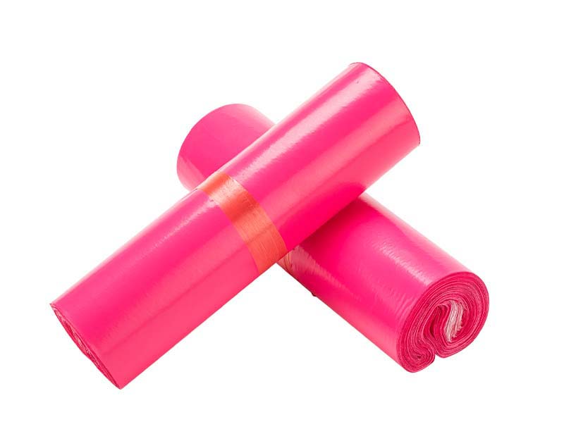 历城玫红色快递袋-02